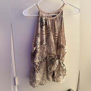 White House Black Market palm-print top